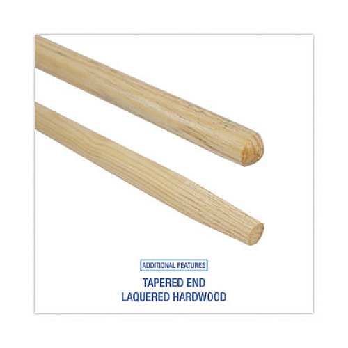 Boardwalk&reg; 125 Tapered End Broom Handle, Wood, 1 Each (BWK125)