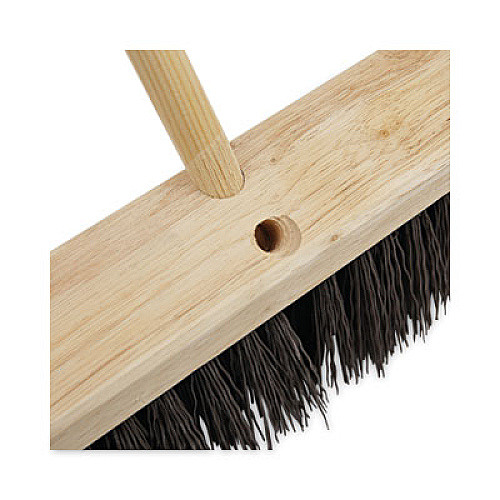 Boardwalk&reg; 125 Tapered End Broom Handle, Wood, 1 Each (BWK125)