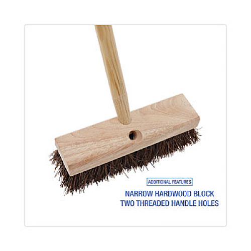 Boardwalk&reg; Deck Brush Head, 10" Head, Palmyra Bristles (BWK3110)