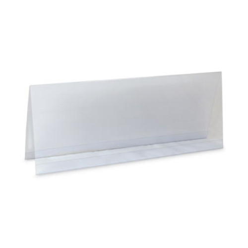 CLine Tent Card Holders, 4 1/4" x 11", Rigid Heavyweight Clear Plastic