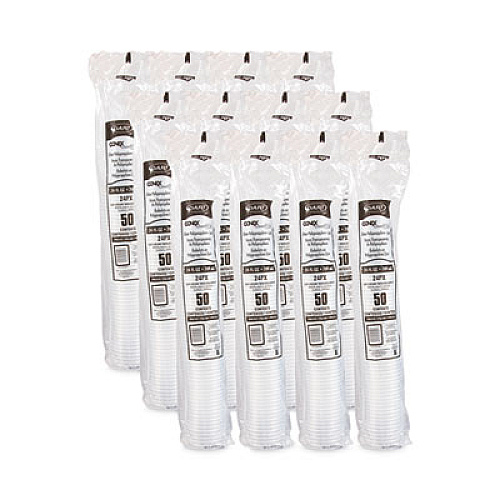 Conex Clearpro Plastic Cold Cups, 24 Oz, 50/bag, 12 Bags/carton