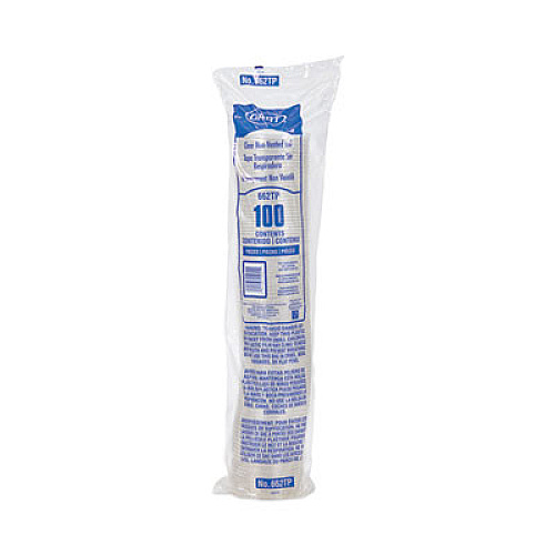Non-Vented Cup Lids, Fits 9 oz to 22 oz Cups, Clear, 1,000/Carton