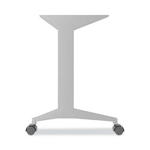 Modern Teacher Series Left Pedestal Desk, 60" X 24" X 28.75", Weathered Charcoal/silver