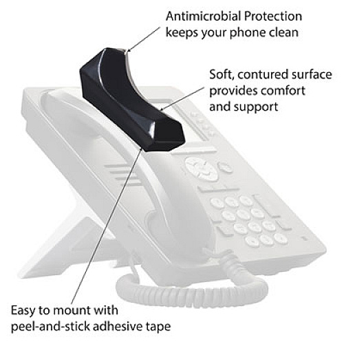 Mini Softalk Telephone Shoulder Rest, 1.75 x 4.13 x 1.88, Black (301M)