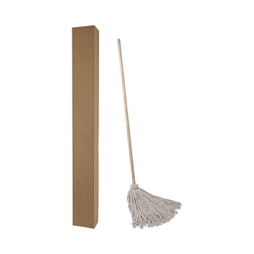 Boardwalk&reg; Deck Mop; 54" Wooden Handle, 24oz Cotton Fiber Head, 6/Pack (BWK124C)