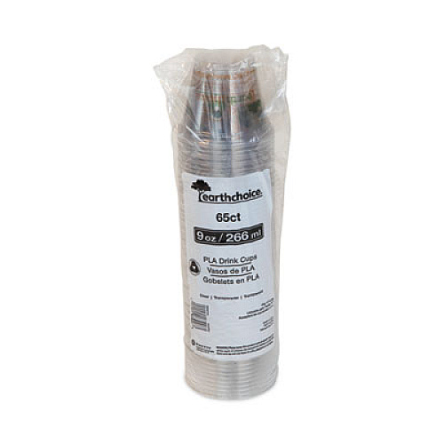 EarthChoice Compostable Cold Cup, 9 oz, Clear/Printed, 975/Carton