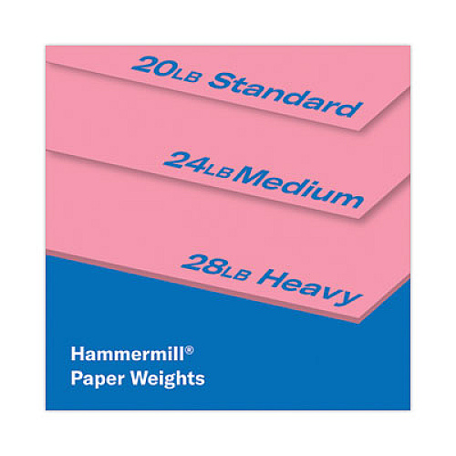 Hammermill Colors Print Paper, 20lb, 8.5 x 11, Cherry, 500/Ream (102210)