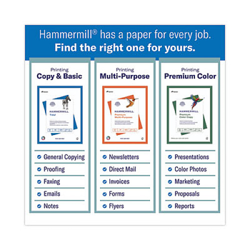 Hammermill Colors Print Paper, 20lb, 8.5 x 11, Cherry, 500/Ream (102210)