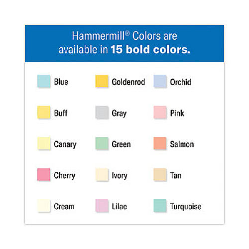 Hammermill Colors Print Paper, 20lb, 8.5 x 11, Buff, 500/Ream (103325)