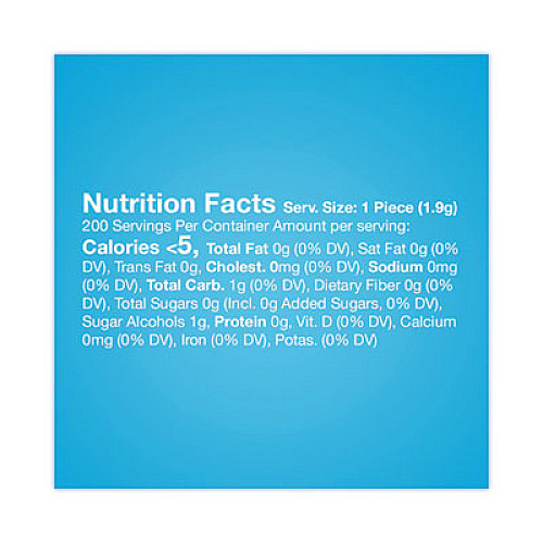 Orbit Sugar-Free Chewing Gum, Spearmint/Peppermint/Wintermint, 200 Pieces/Pack (MMM27955)