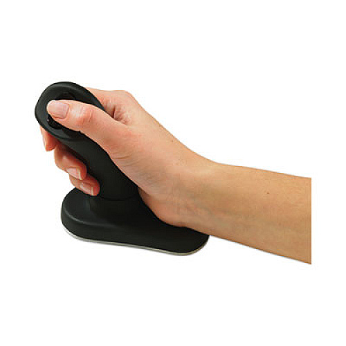 3M Ergonomic Wireless Three-Button Optical Mouse, 2.4 GHz Frequency/30 ft Wireless Range, Right Hand Use, Black (EM550GPS)