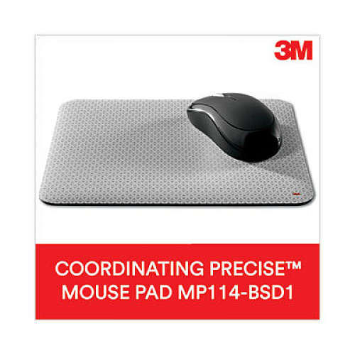 3M Antimicrobial Gel Thin Keyboard Wrist Rest, Extended Length, 25 x 2.5, Black (WR340LE)