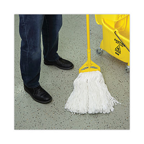 Boardwalk&reg; Cut-End Wet Mop Head, Rayon, No. 32, White (BWK2032R)