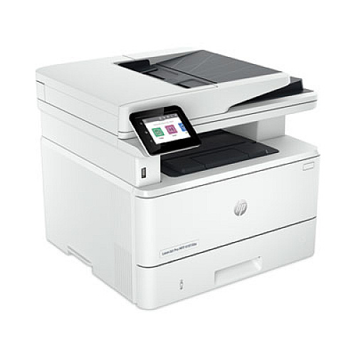 HP LaserJet Pro MFP 4101fdne Multifunction Laser Printer, Copy/Fax/Print/Scan Copier/Fax/Printer/Scanner - 63 ppm Mono Print - 4800 x 600 dpi Print - Automatic Duplex Print - Up to 80000 Pages Monthly - Color Flatbed Scanner - 1200 dpi Optical Sc (2Z618E)