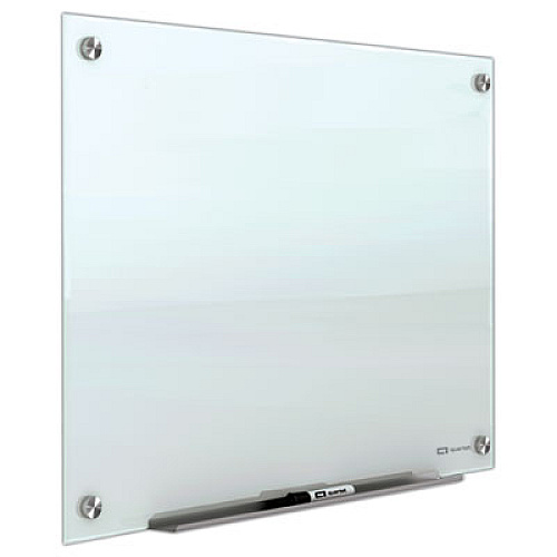 Quartet Brilliance Glass Dry-Erase Boards, 36 x 24, White Surface 36" (3 ft) Width x 24" (2 ft) Height - Brilliance White Tempered Glass Surface - Rectangle - Horizontal/Vertical - Magnetic - Scratch Resistant, Accessory Tray, Durable, Dent Resi (G23624W)
