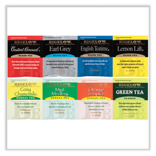 Bigelow Variety Pack Assorted Tea Bags, Individually Wrapped, 64 Tea