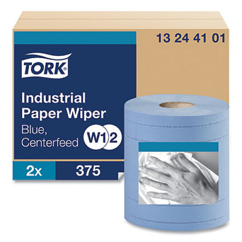 Tork&reg; Industrial Centerfeed Paper Wipers, 2 Rolls (13244101)