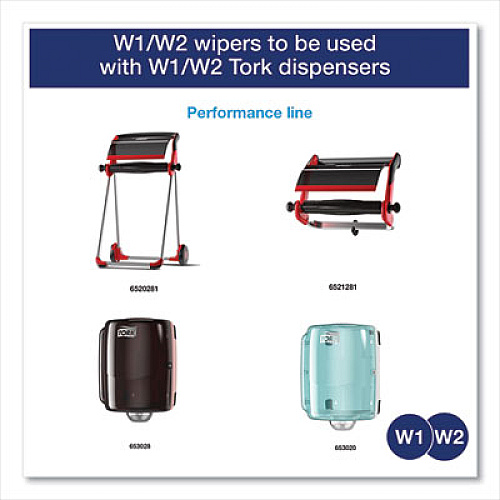 Tork&reg; Industrial Centerfeed Paper Wipers, 2 Rolls (13244101)