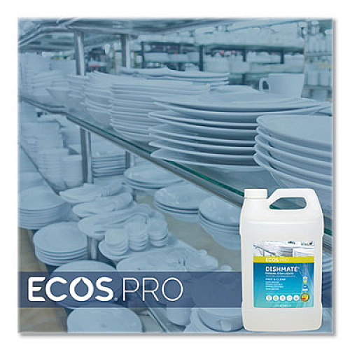 ECOS PRO Dishmate Manual Dish Liquid, 128 oz Bottle (PL972104)