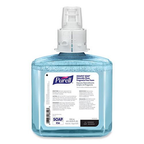 CLEAN RELEASE Technology HEALTHY SOAP Naturally Clean Foam, For ES6 Dispensers,  Fragrance-Free, 1,200 mL, 2/Carton