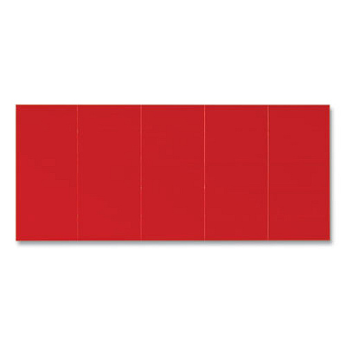MasterVision Dry Erase Magnetic Tape Strips, 0.88 x 2, Red, 25/Pack 0.88" Length x 2" Width - Red - For Board, Color Coding - 25 / Pack (FM2404)