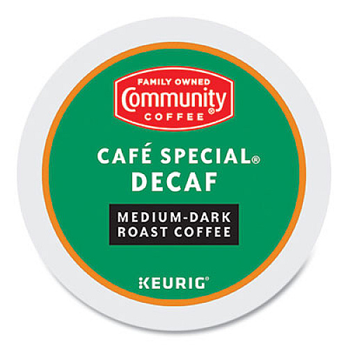 Community Coffee Cafe Special Decaf K-Cup, 24/Box (5000374327)