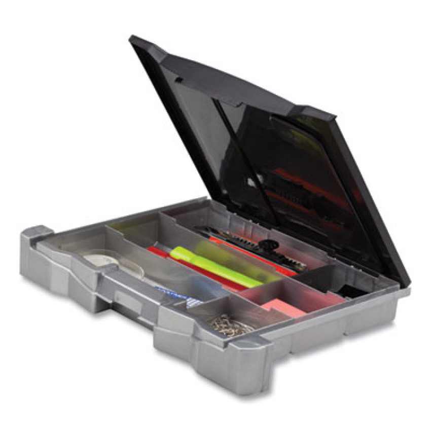 USA ファイルBOX Storex File Box with Tray, Letter, 11.5