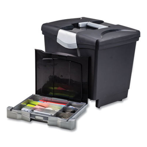USA ファイルBOX Amazon.com: Storex Portable File Box on Wheels, 15 x 16 x