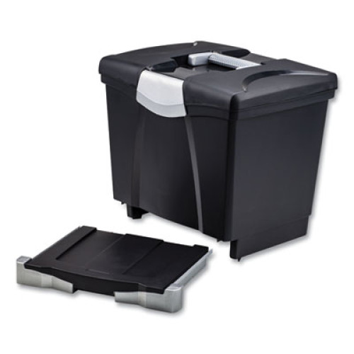 USA ファイルBOX Storex File Box with Tray, Letter, 11.5