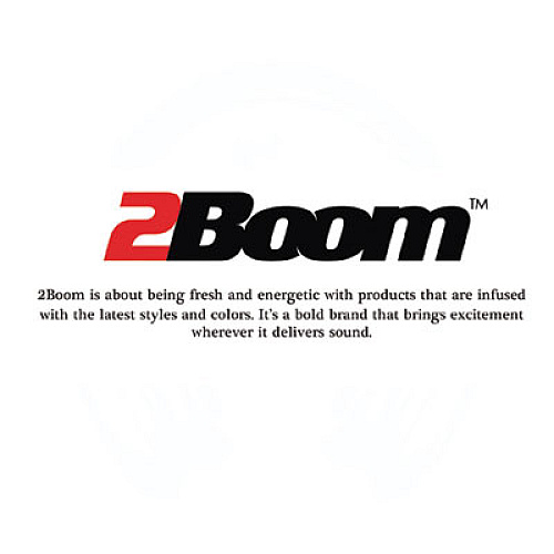 2Boom 2-in-1 Wired Headphones and Earphones Combo, Black (HEPM540K)