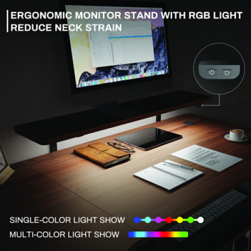 Eureka L-Shaped Standing Desk with Keyboard Tray, Left Desk, 61.25" x 43.25" x 34.38" to 52.88", Walnut/Black (L60LWN)