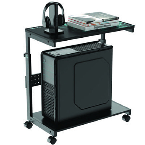 Eureka CPU Holder, Supports 88.2 lbs, 25.19 x 11.81 x 22.56 to 28.56, Black (ARCHB)