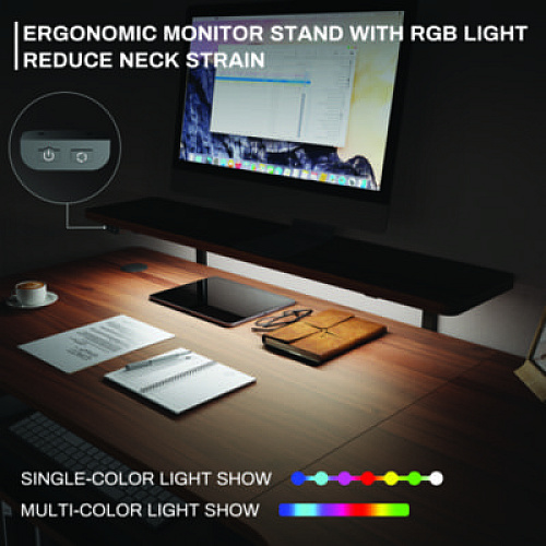Eureka L-Shaped Standing Desk with Keyboard Tray, Right Desk, 61.25" x 43.25" x 34.38" to 52.88", Walnut/Black (L60RWN)