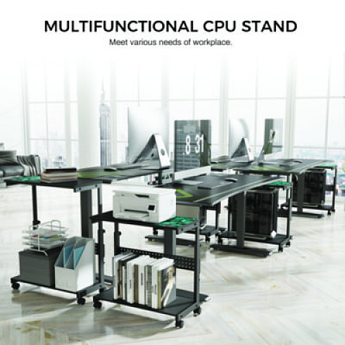 Eureka CPU Holder, Supports 88.2 lbs, 25.19 x 11.81 x 22.56 to 28.56, Black (ARCHB)