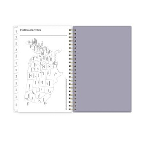 Blue Sky Tula Weekly/Monthly Planner, Floral Artwork, 8" x 5", Purple/Pink/White Cover, 12-Month (Jan to Dec): 2026 (143974)