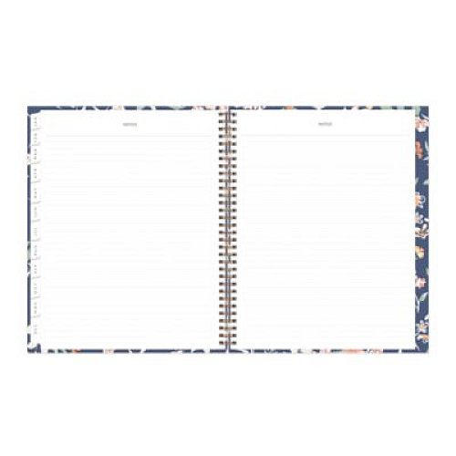 Blue Sky One Tree Planted Effie Weekly/Monthly Planner, Floral Artwork, 11" x 8.5", Blue/Peach/Green Cover, 12-Month (Jan-Dec): 2026 (138325)