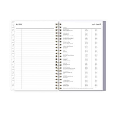 Blue Sky Tula Weekly/Monthly Planner, Floral Artwork, 8" x 5", Purple/Pink/White Cover, 12-Month (Jan to Dec): 2026 (143974)