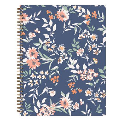 Blue Sky One Tree Planted Effie Weekly/Monthly Planner, Floral Artwork, 11" x 8.5", Blue/Peach/Green Cover, 12-Month (Jan-Dec): 2026 (138325)