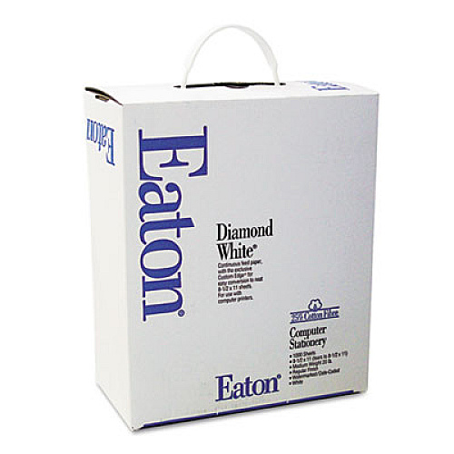 Southworth Continuous Feed Computer Paper, 1-Part, 20 lb Bond Weight, 9.5 x 11, White, 1, 000/Carton (3552010)