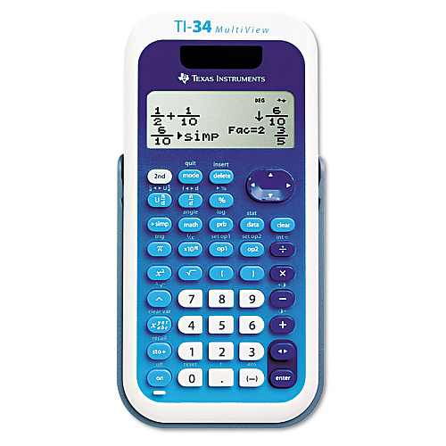 Texas Instruments TI-34 MultiView Scientific Calculator, 16-Digit LCD - 3 Pack