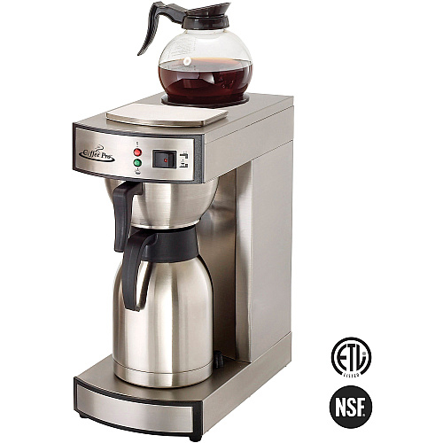 Coffee Pro Commercial Coffeemaker 2.32 quart - Stainless Steel - Stainless Steel Body (CPRLT)