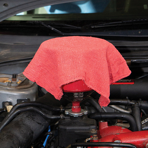 Messy Mechanic Shop Towels 50 Pack 12x14 Red, Bag Of 50 (PNP-SHOP-50-RD)