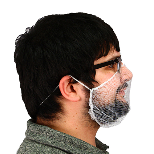 Polyester Mesh Beard Net White, Case Of 1000 (MCBC-1000/W)