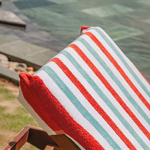 Cabo Cabana Chaise Cover 30x85 Red/blue - Pack Of 2 (CC-CABOCABANA-OR/BL)
