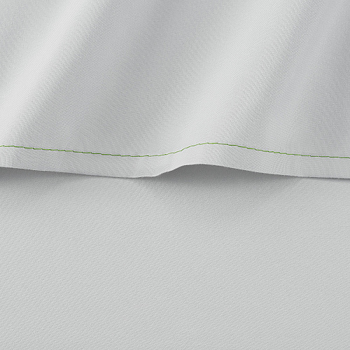 Host & Home Microfiber Flat Sheets King - Gray W/ Green Hem - Pack Of 6 (P-MFS-108110-GY)