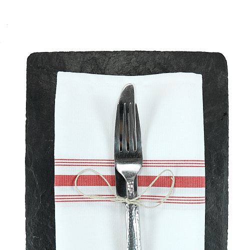 Mariposa Bistro Napkin 18x22 Red Stripe - Case Of 120 (BISTRO-R-CS)