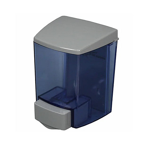 Encore Clearvu Foaming Soap Dispenser, 30 Oz., Water-resistant Curved Top Design, Durable Abs And San Plastic, Easy-clean Removable See-thru Tank, Gray, Case Of 13, Case Of 12 (9336)