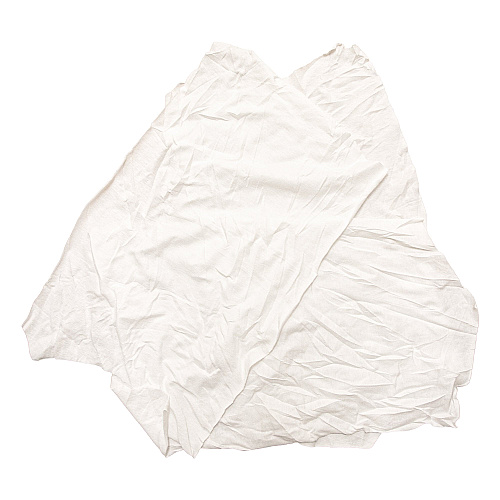 W43 T-shirt Cleaning Rags White New - 10lb Bag (N2-W43-10BG)