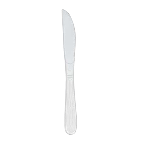 Knife Heavyweight Polypro White, Case Of 1000 (CPPHWKNBKW1)
