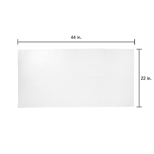 Power Gym Bath Towel 22x44 White, Pack Of 6 (PNP-PWR-2244-6)